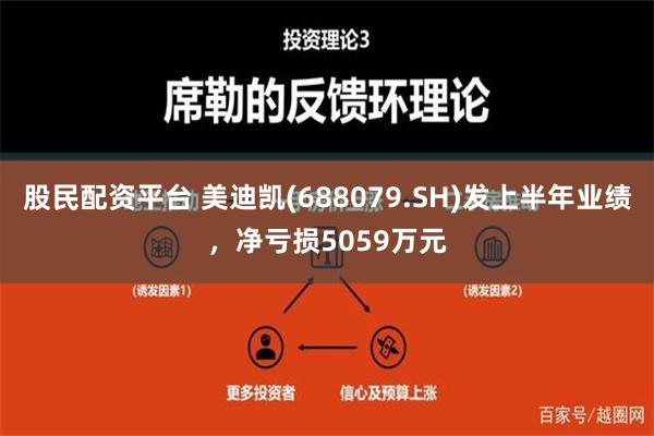 股民配资平台 美迪凯(688079.SH)发上半年业绩，净亏损5059万元