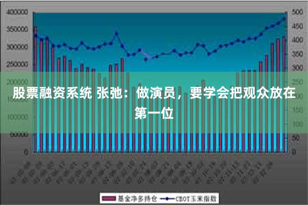 股票融资系统 张弛：做演员，要学会把观众放在第一位