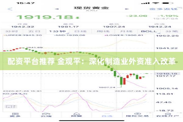 配资平台推荐 金观平：深化制造业外资准入改革