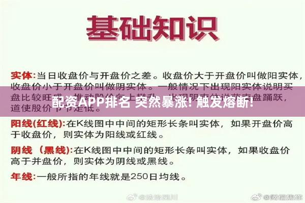 配资APP排名 突然暴涨! 触发熔断!