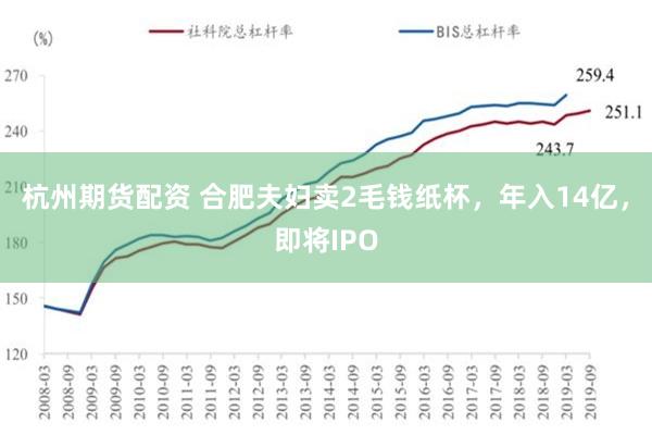 杭州期货配资 合肥夫妇卖2毛钱纸杯，年入14亿，即将IPO